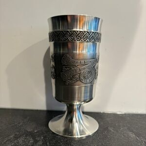 Mullingar Pewter Goblet Book of Kells Letter Z
